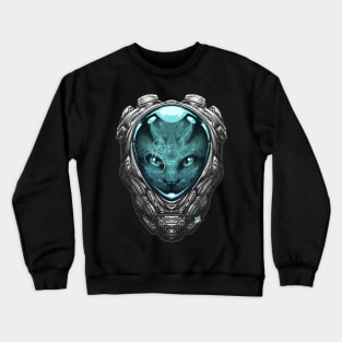 Space explorer cat Crewneck Sweatshirt